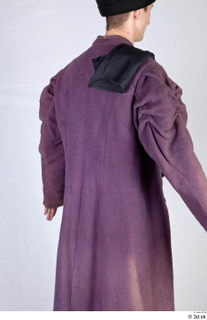  Photos Medieval Aristocrat in suit 3 Medieval clothing medieval aristocrat purple coat upper body 0007.jpg